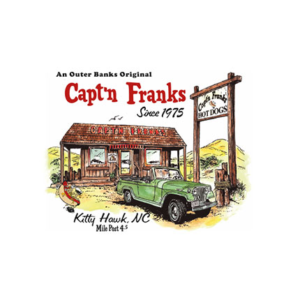 Capt'n Franks | In house and To-go Menu Design